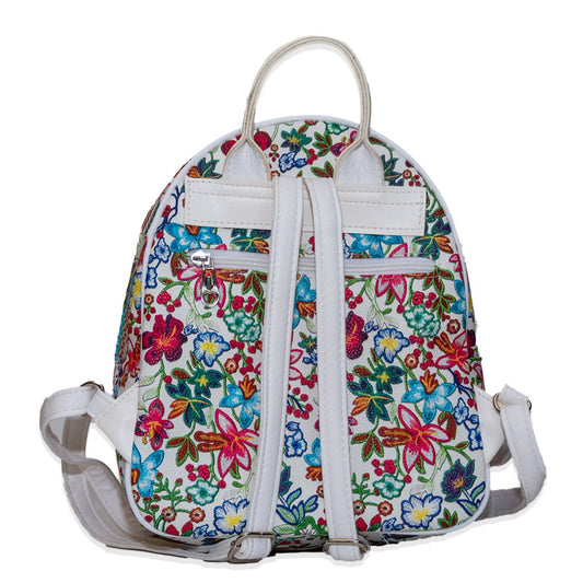 Кожена раница "Теменуга" - цветна