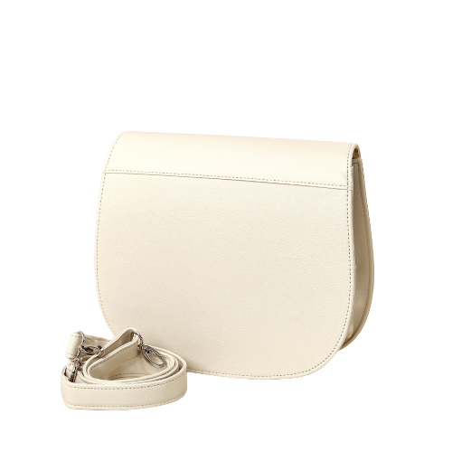 Кожена чанта с бродирани шевици "Далия"