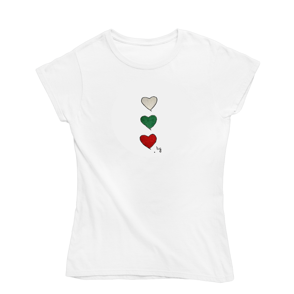 Ръчно рисувана тениска "Обичам България"